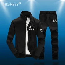 Мужской спортивный комплект, осенне-зимняя толстовка, мужской спортивный костюм с буквенным принтом+ штаны, брендовая Спортивная одежда для мужчин, 2 предмета, куртка с воротником-стойкой