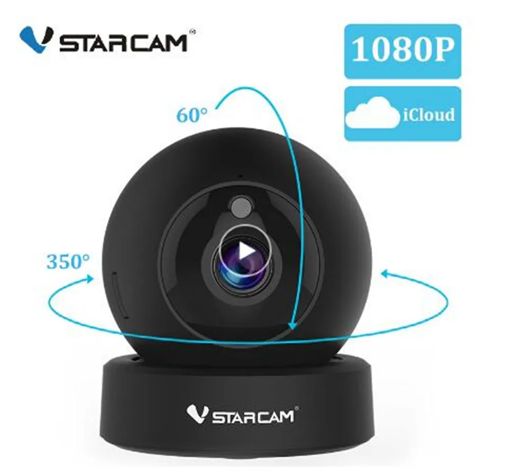 Беспроводная PTZ IP-камера Vstarcam C43S ИК-камера ночного видения с двусторонней связью