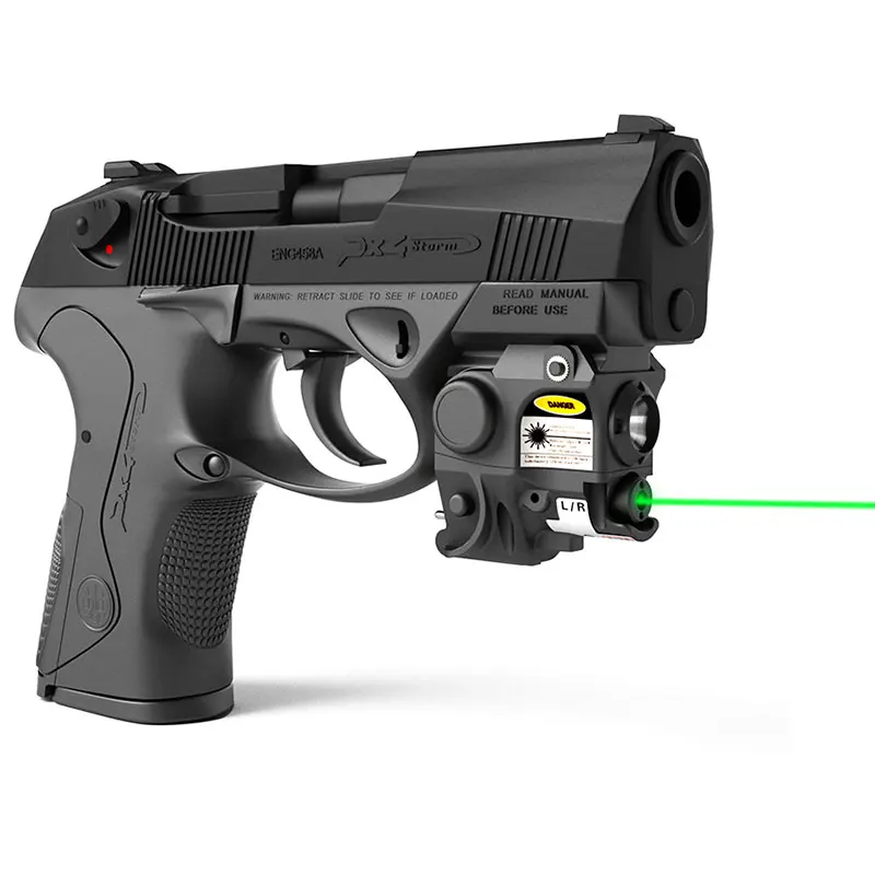 Pistol Green Laser Beam Sight Strobe FlashLight Combo For Taurus G2C/G3/G3C/GX4 