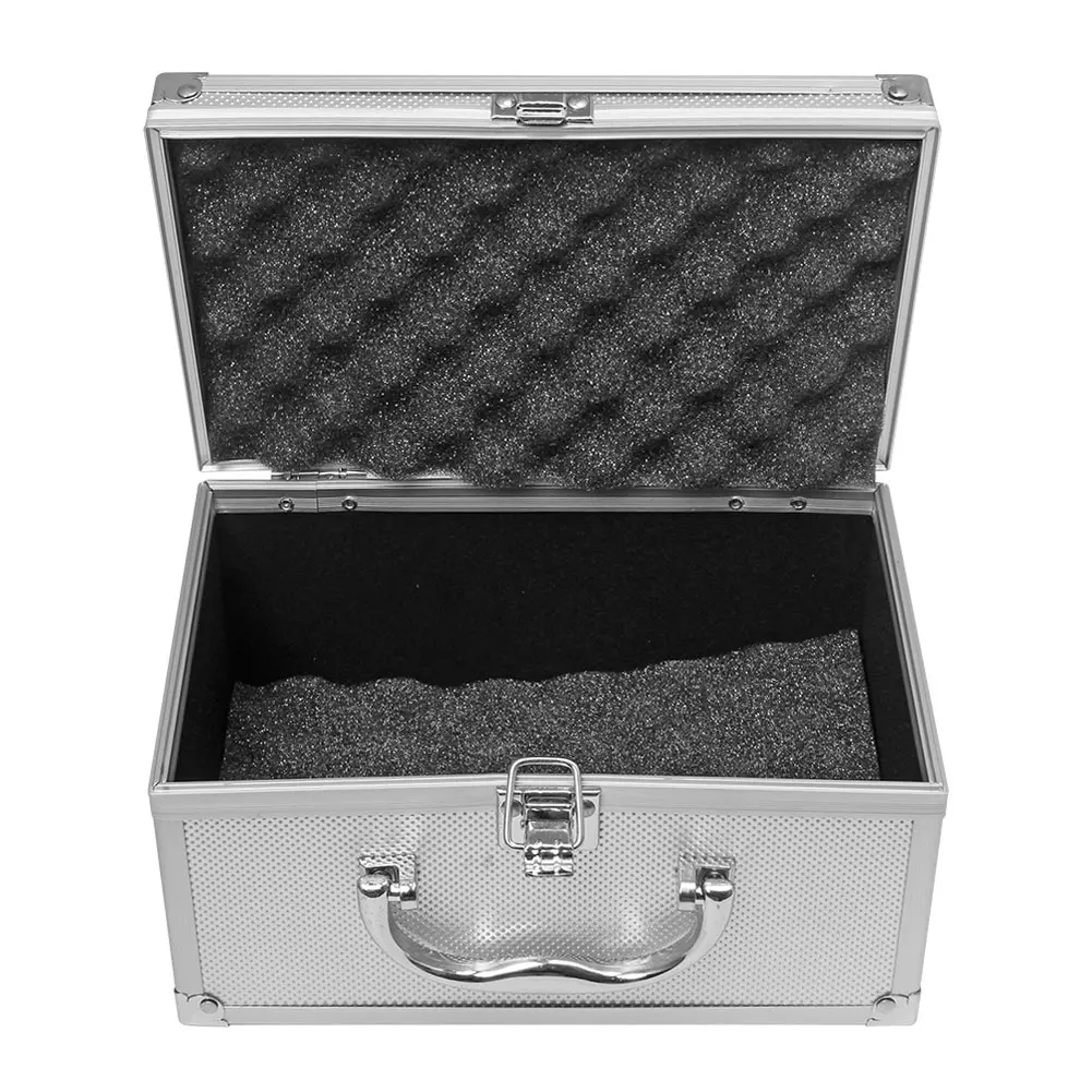 230x150x125mm Tool box Aluminum Alloy box Portable Safety Equipment Instrument Case Display Suitcase Hardware Tool Case tool chest trolley