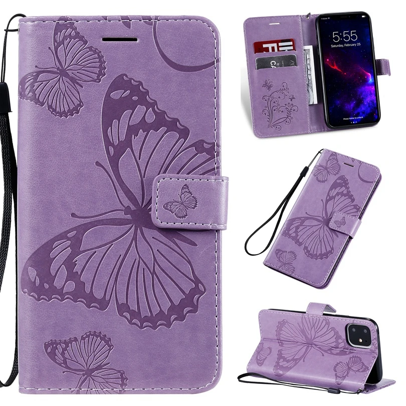 Xiaomi Mi Redmi Note 4 4X 9 6 7 6A 8 8A 9 10 Lite Pro A1 A2 A3 Note8Pro Wallet Flip Butterfly Leather Case Book Cover For phone case leather phone case leather wallet case leather case