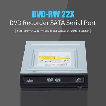 

DVD-RW 22X Desktop DVD Recorder SATA Serial Port DVD Burner Reader for PC Desktop
