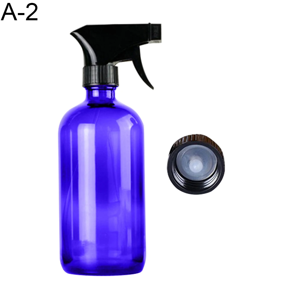 250/500ml Пустые Стекло спрей бутылка эфирного масла очиститель многоразовый контейнер хорошее - Цвет: Blue 500ml