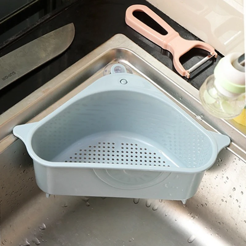 Drain Storage Rack,Triangle Storage Holder Sink Basket Multifunctional Drain Shelf Sink Sponge Holder for Kitchen Bathroom Support Corner Gray Drain Storage Rack,Triangle Storage Holder Sink Basket Multifunctional Drain Shelf Sink Sponge Holder for Kitchen Bathroom Support Corner Gray