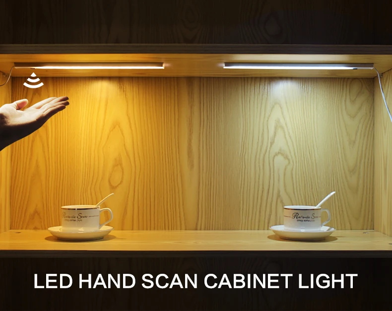 190 см кабель ручной сканирования развертки датчик движения светодиодная кухонная лампа для шкафа спальни гостиной свет для домашнего декора