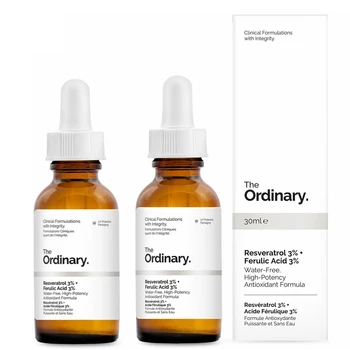 

Resveratrol 3% Ferulic Acid 3% Antioxidant Formula Repair Serum Brighten Liquid Professional Makeup Face Skin Care