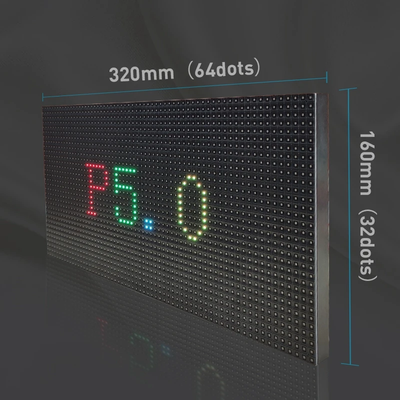 P5 SMD RGB Полноцветный 320*160 мм 64*32 пикселей внутренний модуль светодиодная