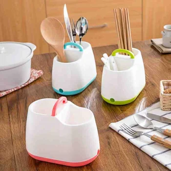 

Korean portable chopsticks storage rack Organizer Fast Draining Water Tableware spoon cutlery storage holder shelf drainer