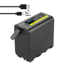 Вход USB зарядки 8800 мА/ч, NP-F970 NP-F980 F960 F970 Батарея Мощность LED Мощность банк индикатор для Sony F960 F550 F750 F770 MC1500C Вход USB зарядки 8800 мА/ч, NP-F970 NP-F980 F960 F970 Батарея Мощность LED Мощность банк индикатор для Sony F960 F550 F750 F770 MC1500C