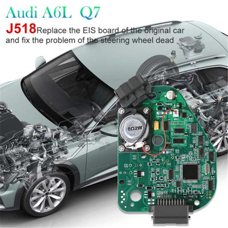 Car Steering Wheel Lock Emulator J518 ELV EIS Steering Column Simulator for Audi A6 Q7 C6 for VW Touareg Phaeton J518 Repair Kit