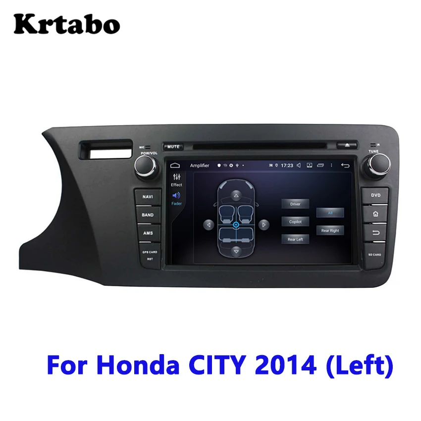 Автомобильный Радио Android мультимедийный плеер 4G ram для Honda CITY LHD(слева) gps Автомобильный сенсорный экран Поддержка DVD carplay Bluetooth
