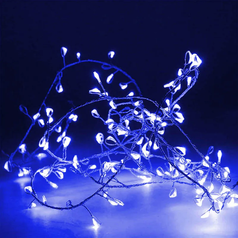 LED Firecracker String Light 2M 200 Bulbs Remote Control 8 Model Fairy Lights Christmas New Year Wedding Party Decoration Lamp (24)
