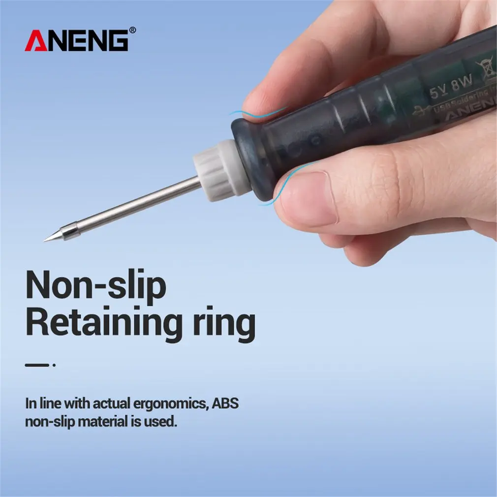 ANENG LT002 5 в 8 Вт мини USB Электрический паяльник ручка/наконечник сенсорный переключатель регулируемый портативный паяльник инструменты