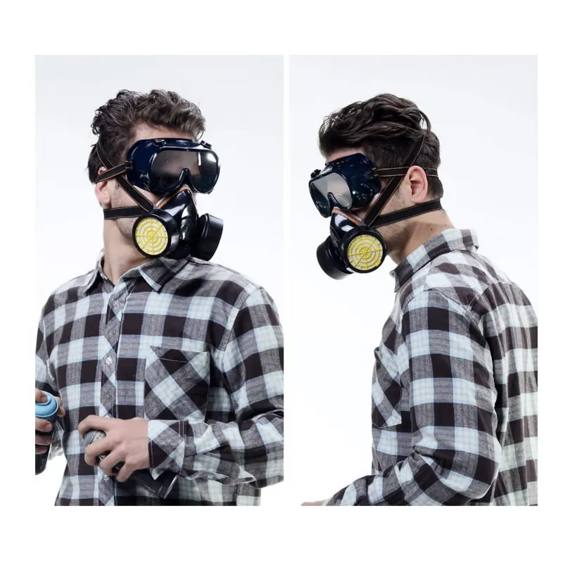 Emergency Survival Safety Respiratory Dust Gas Mask Goggles With