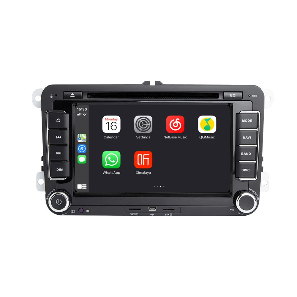 Android 9,0 Автомобильный мультимедийный плеер с CarPlay для Volkswagen/VW/POLO/PASSAT/Golf/Skoda/Octavia/Seat/Leon навигационный GPS радиоприемник