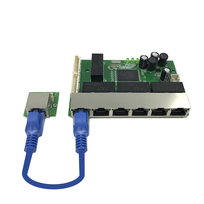 8 Порты и разъёмы 10/100/1000 m OEM PBC Gigabit Ethernet коммутатор с pin Путь заголовок