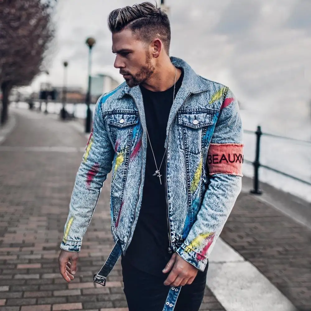 Джинсовые Куртки Мужские Летние Модные Купить