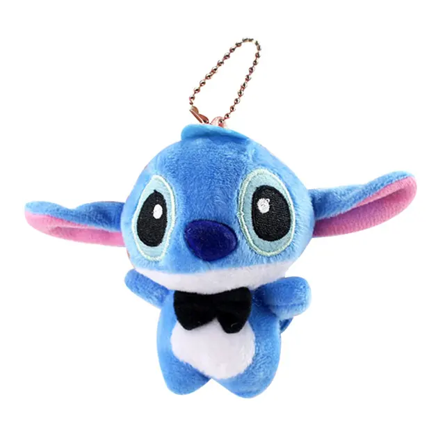 11cm 30pcs/Lot Anime Lilo & Stitch Small Angel Mini Plush Toys Lilo and Stitch Key Chains Pendant Gifts For Children