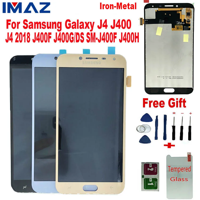 ЖК-дисплей IMAZ для Samsung Galaxy J4 металлический Железный дигитайзер сенсорного экрана