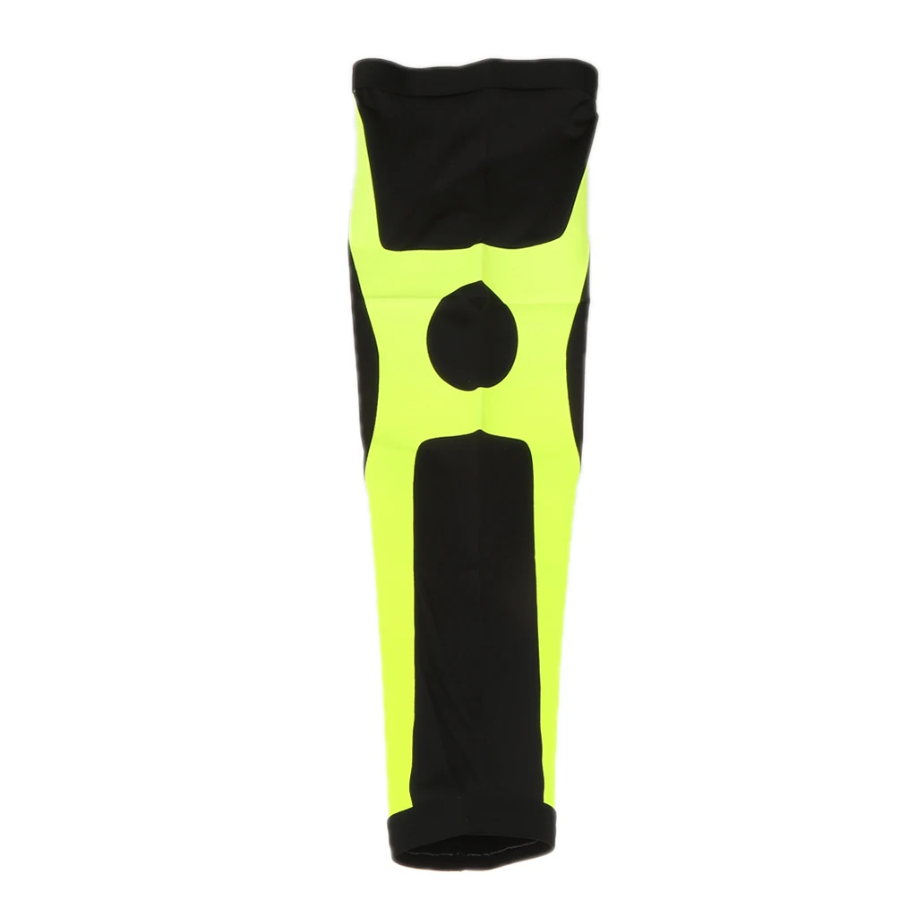 Black Fluorescent Y 1 шт. наколенник компрессионный рукав для коленного сустава медь без запаха рукав для колена - Цвет: Black Fluorescent Y