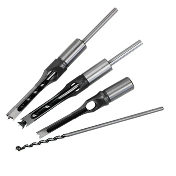 

HSS Twist Drill Bits Woodworking Drill Tools Kit Set Hole Drilling Tool Kit, Brocas Para Metal Square Hole Extended Drill Bit