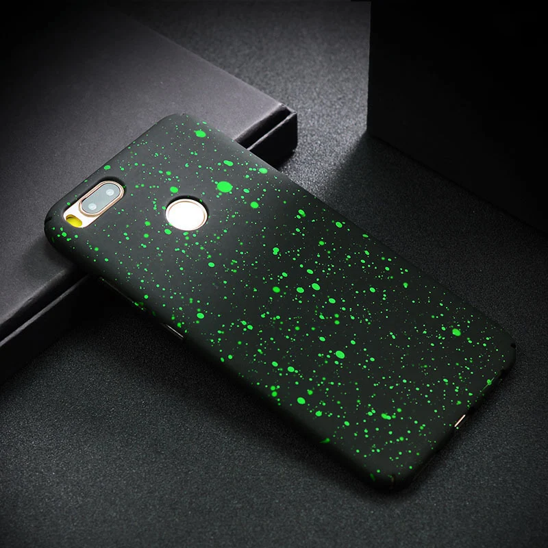 Матовый чехол для Xiaomi mi A1 5X чехол жесткая накладка на заднюю панель 3D рельеф Звезды Чехол s для Xiaomi mi 5X mi A1 5X A1 Чехлы бамперы чехол для телефона - Цвет: Green