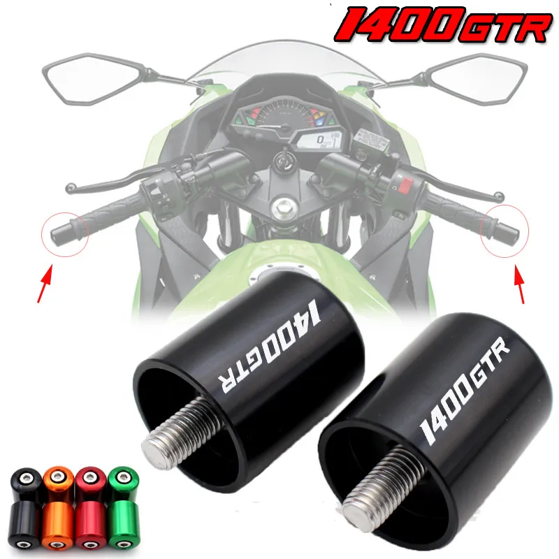 Motorcycle accessories CNC handlebar ends slider bar for KAWASAKI GTR 1400 GTR1400 / CONCOURS 14 ABS 2007-2018 | Автомобили и