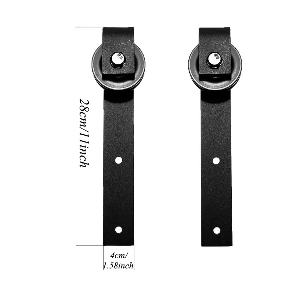 Antique Big Rollers Sliding barn door hardware Steel Sliding Barn Wood Door Hardware Kit Closet Set Roller for Interior Sliding Door(not include track)