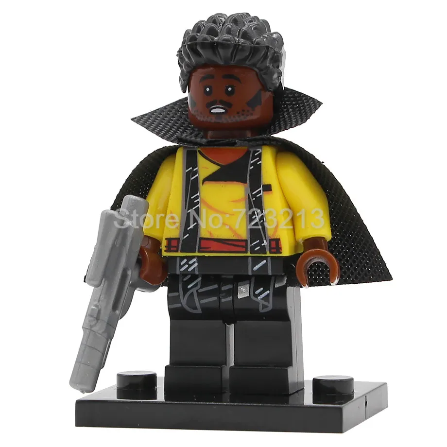 Lando Calrissian Одиночная Obi Wan Star Wars Qi'Ra Quay Tolsite Lando Poe Dameron IG-88 Rose Lobot Модель Набор строительных блоков кирпичные игрушки - Цвет: Lando Calrissian