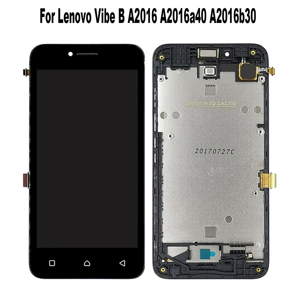 ЖК-дисплей для Lenovo Vibe B A2016 A2016a40A Plus A1010a20 A2016b30 сенсорный датчик дигитайзер в сборе |