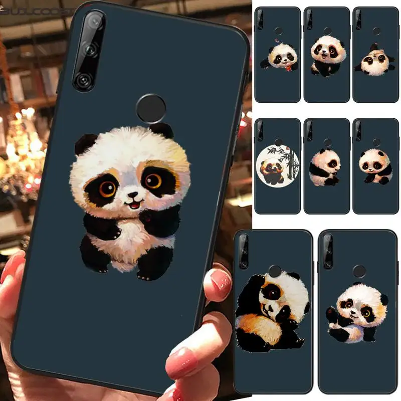 Cute panda Soft Phone Cover For Huawei Y5 Y6 Y7 Y9 Prime Pro II 2019 2018 Honor 8 8X 9 lite View9 | Мобильные телефоны и