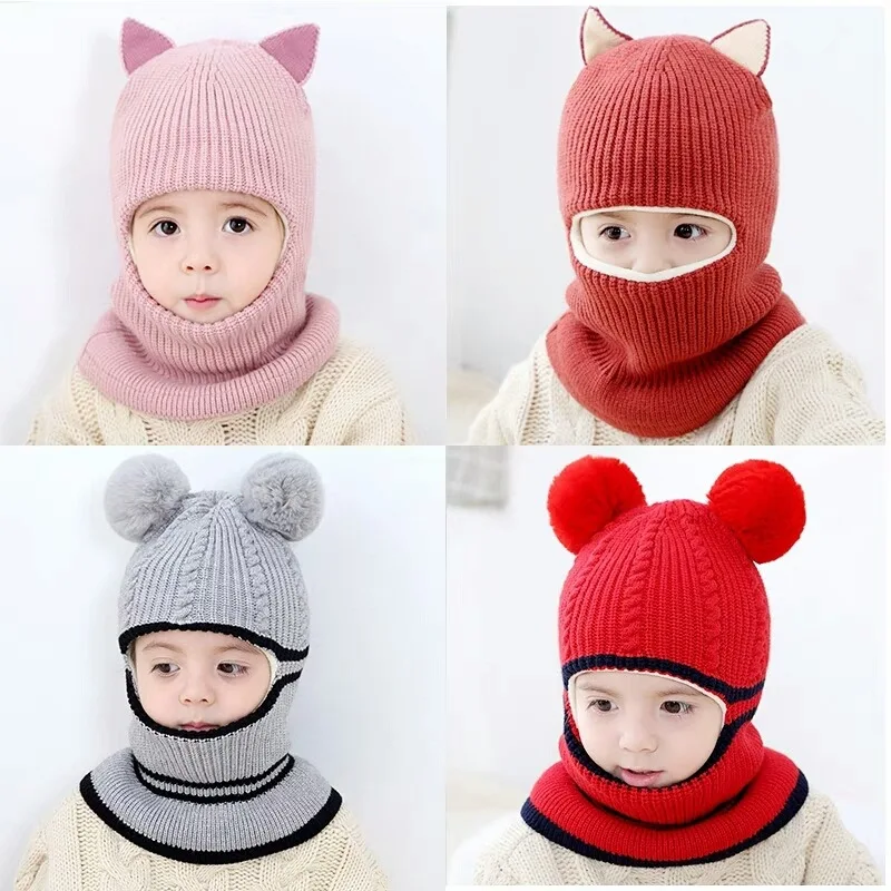 Шарф с капюшоном; шапка для новорожденных мальчиков; зимняя теплая вязаная шапка с клапаном; шарф для маленьких девочек; шапка для новорожденных; реквизит для фотосессии; Modise cap s