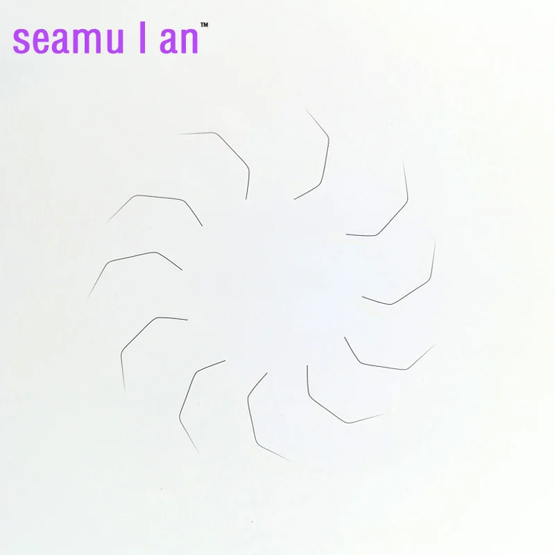 

Seamulan New Warping degree Eyelashes New LU Curl Eyelashes Round Hair Grafted Eyelashes 0.07 LU 13MM