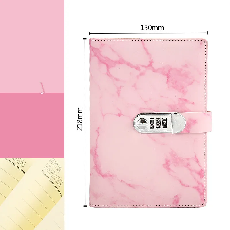 Ретро блокнот мраморный планировщик креативная программа Kawaii bullet journal дневник caderno papelaria блокнот - Цвет: 5