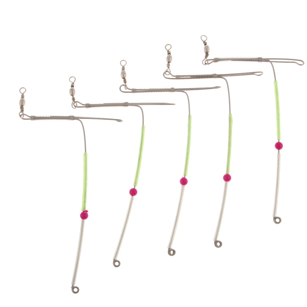 5pcs Sturdy Anti  Booms Bent Booms With Swivel Tube Sea Coarse Fishing