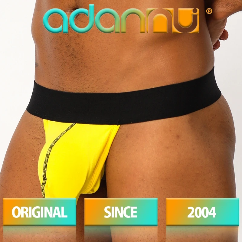 ADANNU Брендовое Мужское нижнее белье сексуальное gay jockstrap cueca tanga hombre мужские