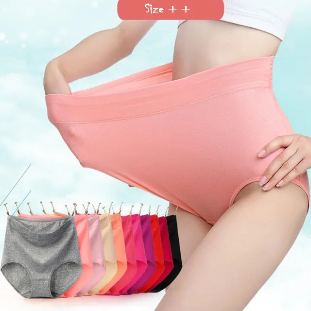 

90 - 150 Kg Women Plus Sized Super Elastic High Waist Triangle Inner Trunks Female Factory Direct Lingerie