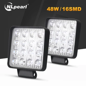 

Nlpearl 4inch 48W 42W Led Light Bar/Work Light Driving Combo LED Work Light For 4x4 Offroad Trucks ATV UTV Tractor 6000K 3000K