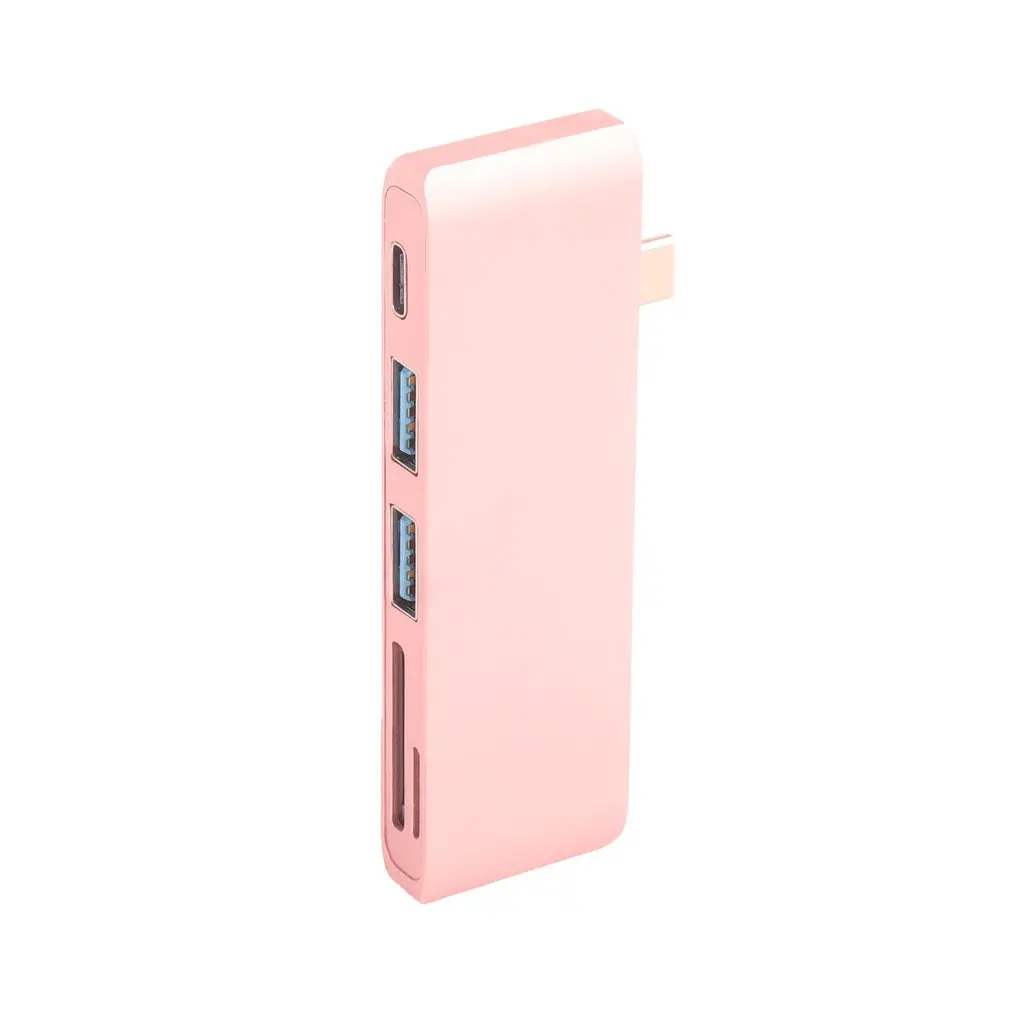 5 в 1 Многофункциональный USB-C type-C концентратор USB 3,0 Combo PD-power безопасная цифровая память/TF кардридер для портативных ПК