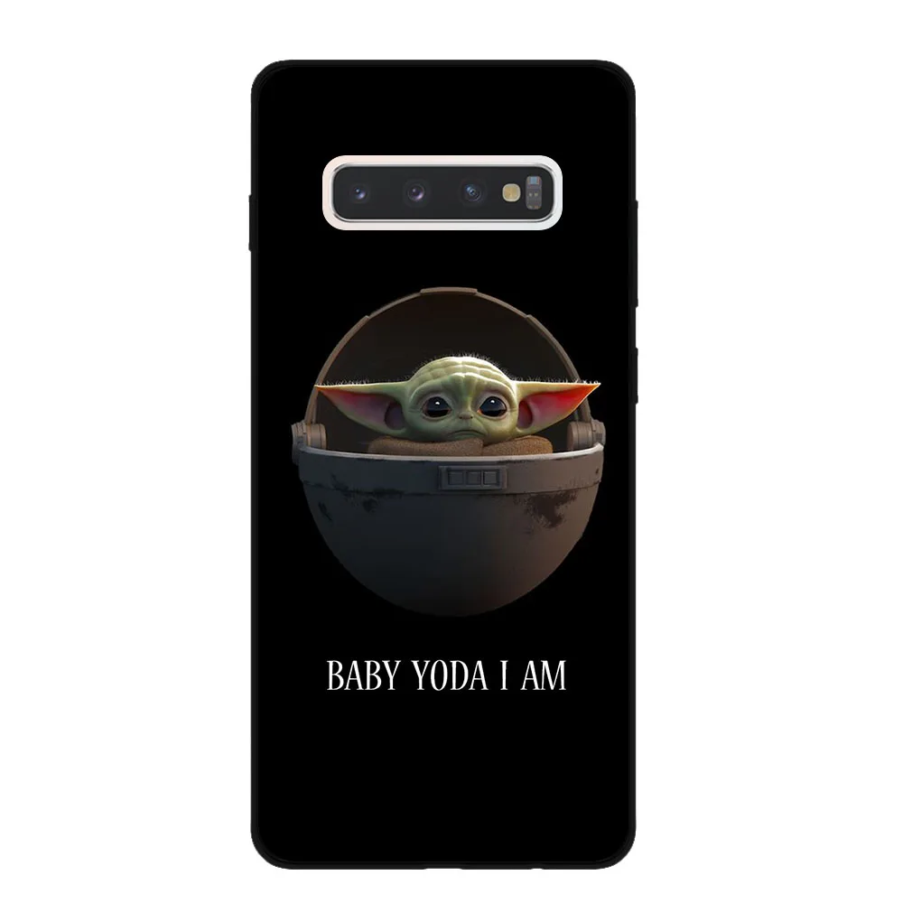 Black-T9020 Милая задняя крышка для samsung Galaxy S7 Edge S8 S9 S10 S11 Plus Lite S11E S10E Note 10 Pro, черные силиконовые чехлы для телефонов - Цвет: Black-T9020