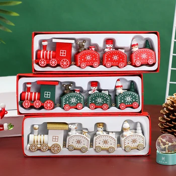 

Little Train Wooden Christmas Decorations for Home Xmas Decor Christmas 2020 New Year 2021 Christmas Ornaments Christmas Noel