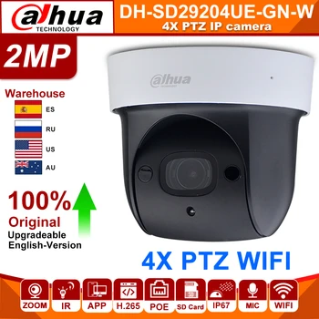 

Dahua Original PTZ SD29204UE-GN-W HD WiFi 4X ZOOM Built-in MIC 30M CR Starlight IVS Face Detect IP Camera replace SD29204T-GN-W