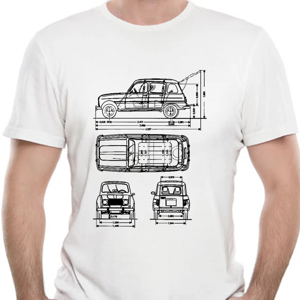 Футболка Авто депока RENAULT 4 T4 AUTO VINTAGE ANNI 70 1 S-M-L-XL-2XL-3XL | Женская одежда