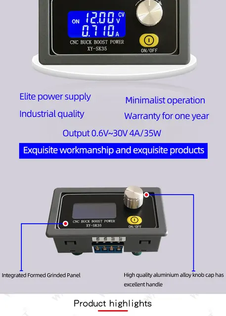 Convertitore Step Down XY-5008E 400W - Modulo DC-DC Regolabile Con Display LCD Per Ricarica Solare - Foto 9