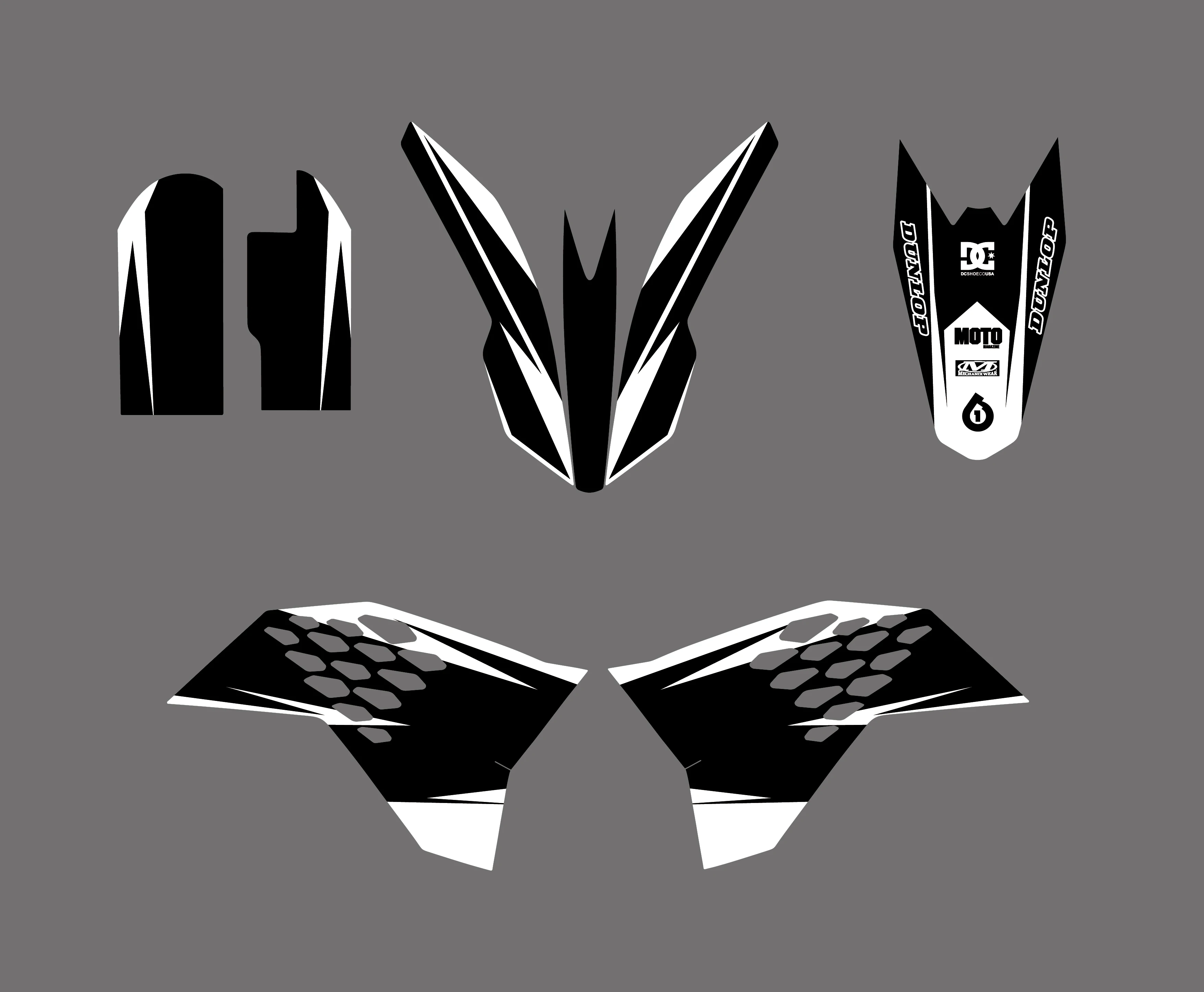 H2CNC графика и фон наклейка стикеры Наборы для KTM 65 SX 65SX 2009 2010 2011 2012|sticker kit|team graphicsdecal