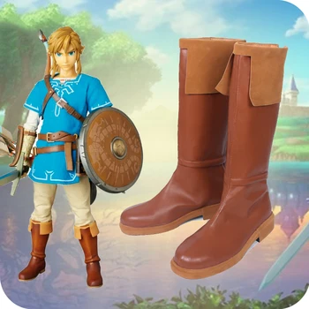 

Game The Legend of Zelda Cosplay Shoes link Cosplay Shoes Boots Halloween The Hyrule Fantasy Zelda no densetsu