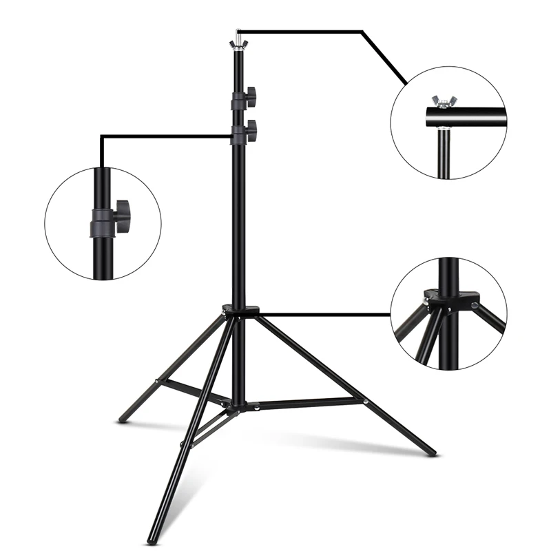 Alumínio Photo Background Suporte Suporte Tela Verde Photoshoot Backdrops Quadro para Fotografia Photo Studio 2.6*3m 8.5ft 9.8ft - Image 2