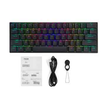 

61Keys bluetooth Dual Mode Wired Mechanical Keyboard 1.68 million RGB Backlit Type-C Gaming Keyboard Gateron Switch