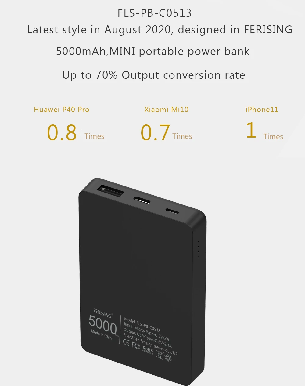 BENKS Batería externa magnética inalámbrica compatible con Magsafe, batería  magnética ultrafina de 5000 mAh, cargador portátil con cable USB-C, para