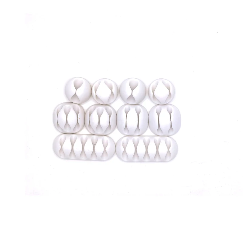 Ties Charger-Holder Cable-Organizer Wire-Cord USB Portable Double-Five-Holes 10pcs/Set